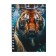 Notepad A6, 80 sheets in a cage, on a crest, "predatory beauty", a solid cover, lamination of Soft-Touch, block 70g/m2