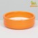 Ceramic bowl with carrots 80 ml 8.8 x 8.8 x 3 cm, orange