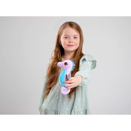 Soft toy "Sea Horse", purple color-1