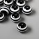 Beads for creativity plastic "Black and white striped ball" set of 15 pcs 1.4x1.4x1.4 cm 537373