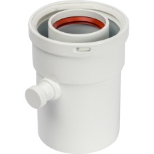 SCA-6010-000101 chimney element, vertical condensate collection, DN60/100