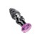 Anal sleeve Sexus Glass, glass, white-black, 12.5 cm, d = 3.5 cm