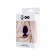 Anal plug Diamond Heart, silicone, purple color, 7 cm, d = 2 cm