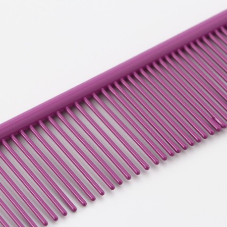 A comb for wool with galvanic coating, 18.8 x 4.2 cm, purple-2