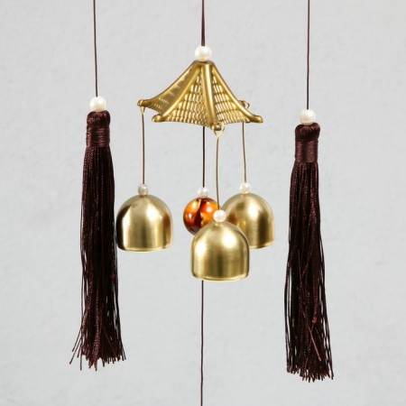 Wind Music Metal "Ganesha" 4 bells 52x12.5x2.7 cm-2