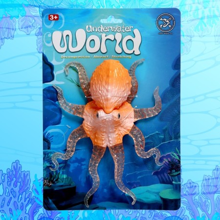 Toy-jet "Osminog", with silicone tentacles, mix-6