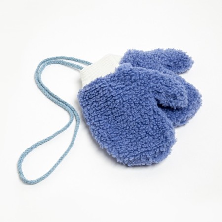 Mittens of winter children's minku, ts.Siniy, rr 15-16 (17 cm)