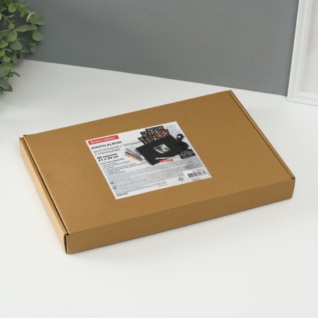 Photo album Brauberg Black, size 21x30 cm, 40 black sheets-23