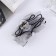 Hair crab "Schoolgirl" 12x9 cm, gray with a cantic
