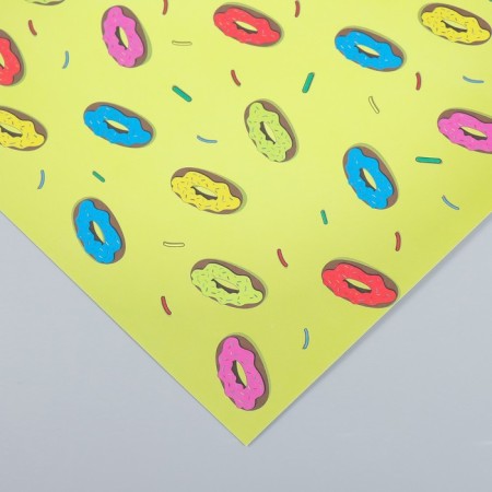Scrapbooking paper "Donuts" density 180 g 30.5x32 cm-2