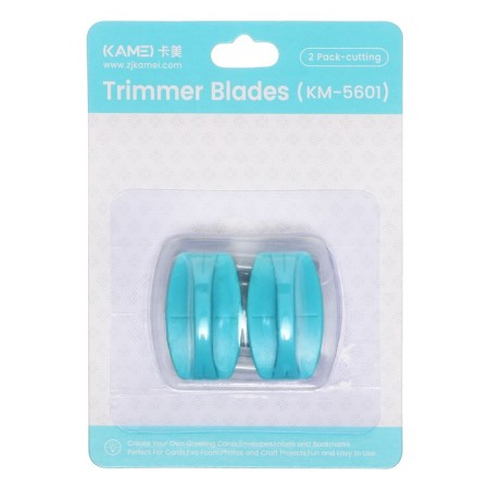 A set of replaceable blades for a cutter, 2 pieces