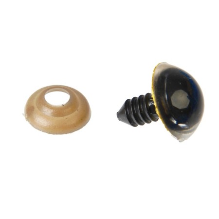 Rifle eyes with plugs, "sparkles" set of 30 pcs, size 1 pc: 1.6 cm, yellow color-1