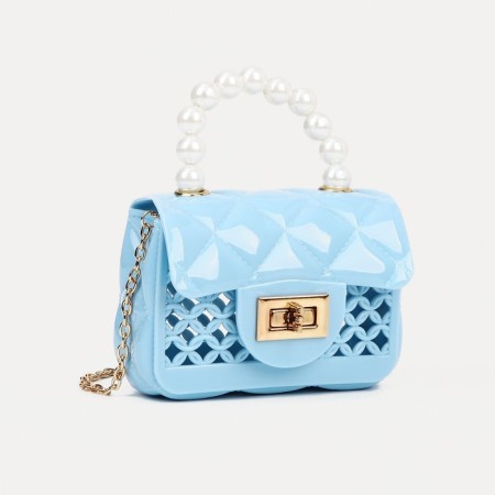Baby bag on fasting, blue color