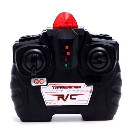 The radio -controlled “Air King” helicopter works on the battery, the color is blue-3