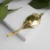 Brooch "Pen" Firebirds, colored in yellow gold
