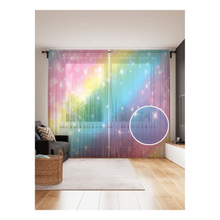 Photo "Rainbow Lights", size 145x265 cm, 2 pcs
