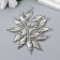 Decor Metal for creativity "Shell spindle" silver G182B1094 2.4x0.8 cm