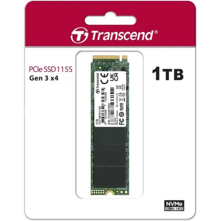 SSD Transcend PCIE 3.0 X4 1TB TS1TMTE115S 115S M.2 2280 0.2 DWPD-1