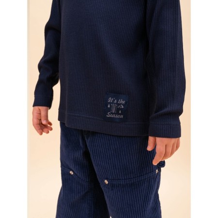Jumper for boys, height 122 cm, dark blue color-4