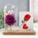 Photo frame 9x13 cm Light "Violet rose in a flask" from batteries 2xlr1130 9.8x19.5x18 cm