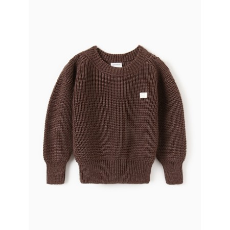 Jumper knitted baby I, height 92-98 cm, brown-4
