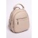Women's backpack, eco -leather, ludor beige, 23x13x26 cm
