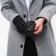 Male gloves, size 22, with insulation, black color