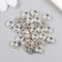 Bead for creativity Metal "Ring" silver 0.3x0.8 cm