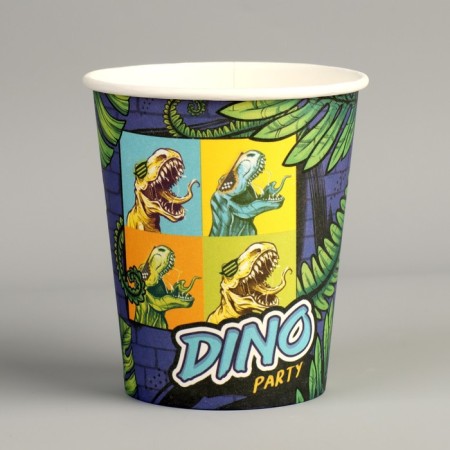 A single -single paper glass "Dino", 250 ml-1
