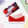 Money envelope "Congratulations!" Red car, 8 x 16 cm
