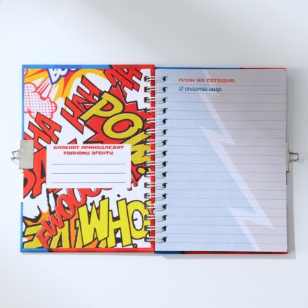 Notebook on the lock "Real Hero" A6, 50 sheets-3