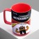 Ceramic Energizer mug, 250 ml, red color