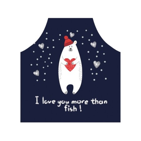 Apron kitchen with a photo print "Romantic Mikhalych", adjustable, size OS-2