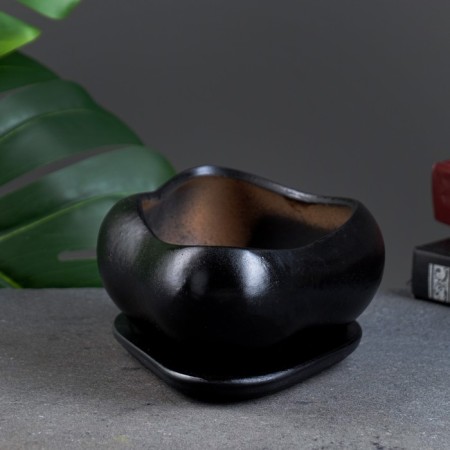 Pot "Bonsai Small" black, 0.6, l/ 17x14x7cm-2