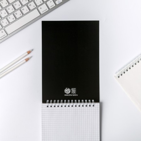 Notebook with embossing "Dream. Create. Black", on the crest, A5, 40 sheets-2