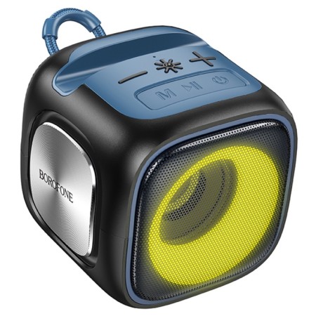 Portable column Borofone BR29, 1200 mAh, 7 W, BT 5.3, FM, TF cards, USB, AUX, Black-1