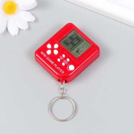 Plastic keychain on the Ring "Electronic Puzzle" mix 1.5x5x5.4 cm-2