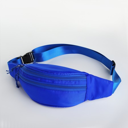 Lightning waist bag, 2 pockets, blue color