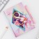 Set "March 8 Orchid in the Rhombus": A5 diary A5 80 sheets and eco -hand