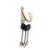 Furniture hook Cappio Standart, one -rod, gold