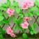 Decorative fence, 110 × 40 cm, "pink flowers", Greengo