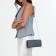 Magneta bag, long chain, silver color