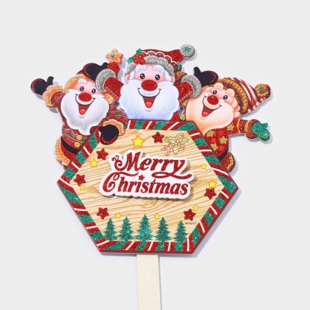 Topper decorative "Merry Christmas" 28.5x74 cm-2