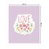 The tablecloth “Love”, rectangular, Saten, size 120x145 cm