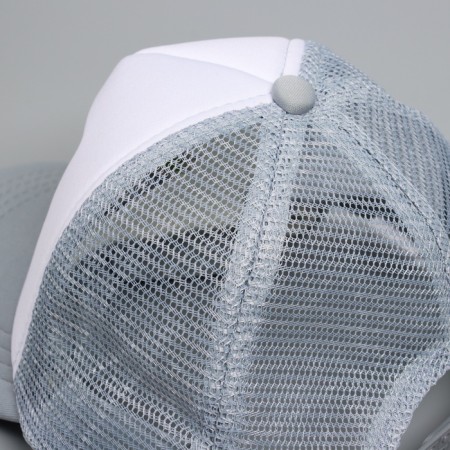 Baby cap for a boy with a Sport grid, gray color, rr 52-54, 5-7 years old-6