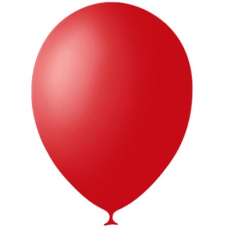 Latex ball 12 ", pastel, set 100 pcs., Red color
