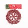 Christmas tree decoration "Snowflake-color" (set 2 pcs) D-12 cm red