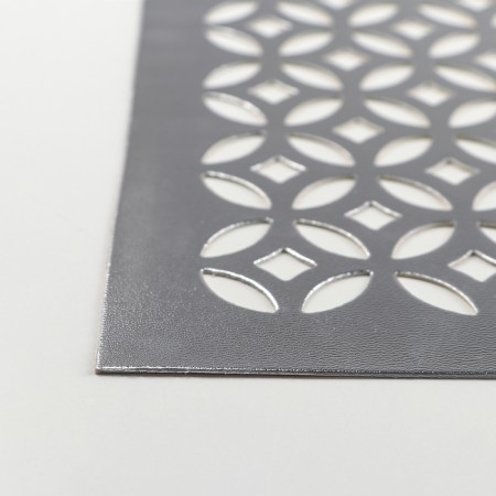 Serving napkin on the table "Faces", 45 × 30 cm, silver color-2