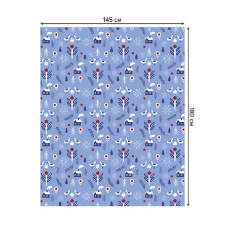 The tablecloth “Winter evening”, rectangular, Saten, size 145x180 cm-1