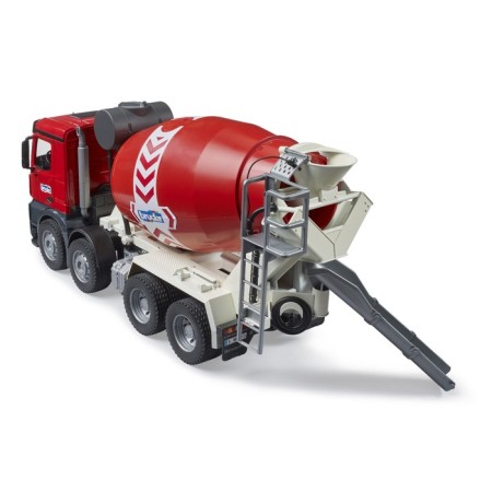 Bruder Mercedes concrete mixer, red color-6